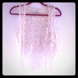 Crocheted festival waistcoat